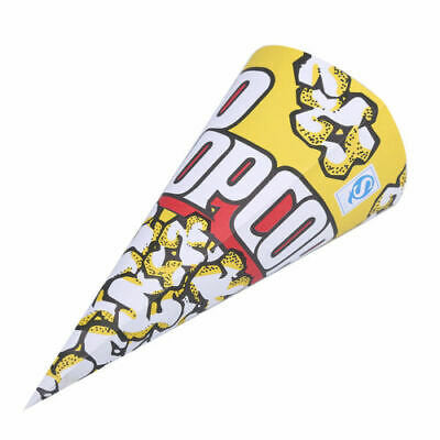 16 oz. yellow popcorn paper cones
