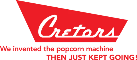 Logo of Cretors, the inventor of popcorn machines