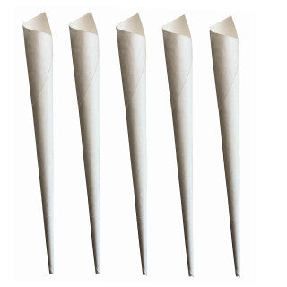 5 pieces of Cretors Cotton Candy Cones / Candy Floss Cones, which are made of kraft paper.