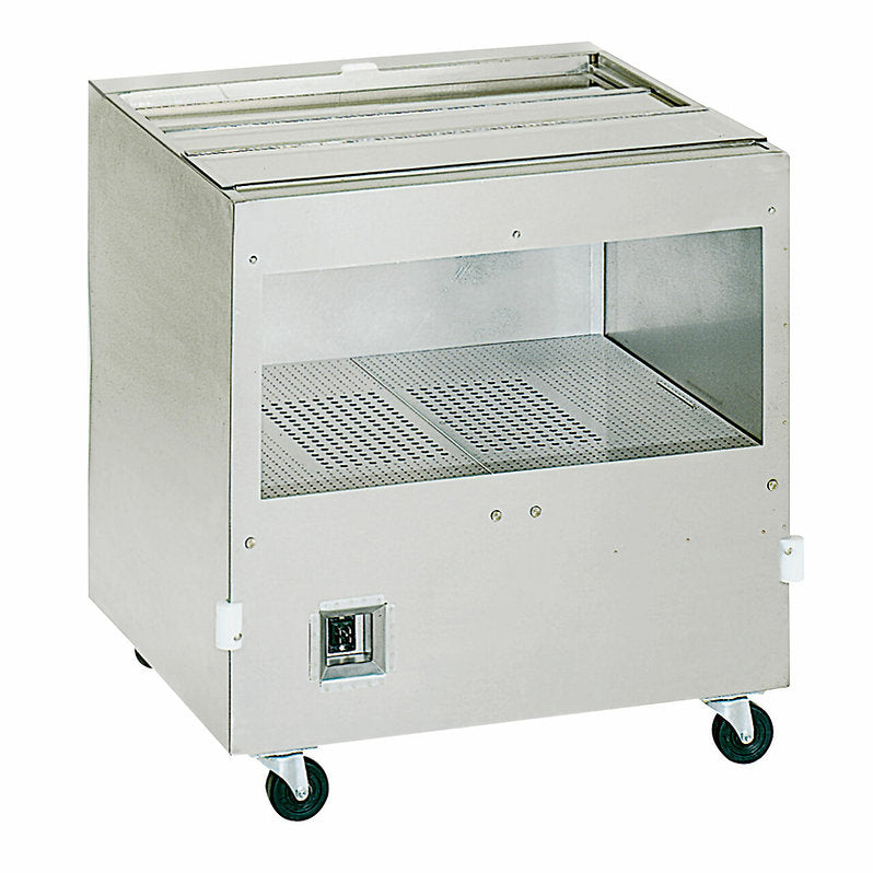 Cretors Rock N Roll Mobile Conditioner Cabinet which is ideal for remote merchandising and popcorn storing.