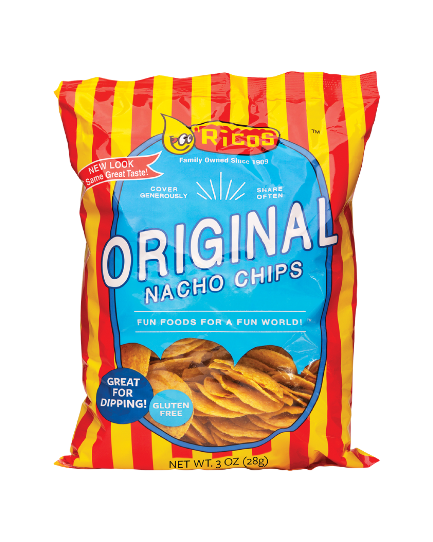 Ricos Original Nacho Chips (3 oz / bag)