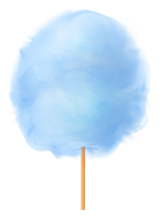 The product appearance of Supreme Cotton Candy Sugar of Blue Raspberry 藍色紅桑子味棉花糖砂糖