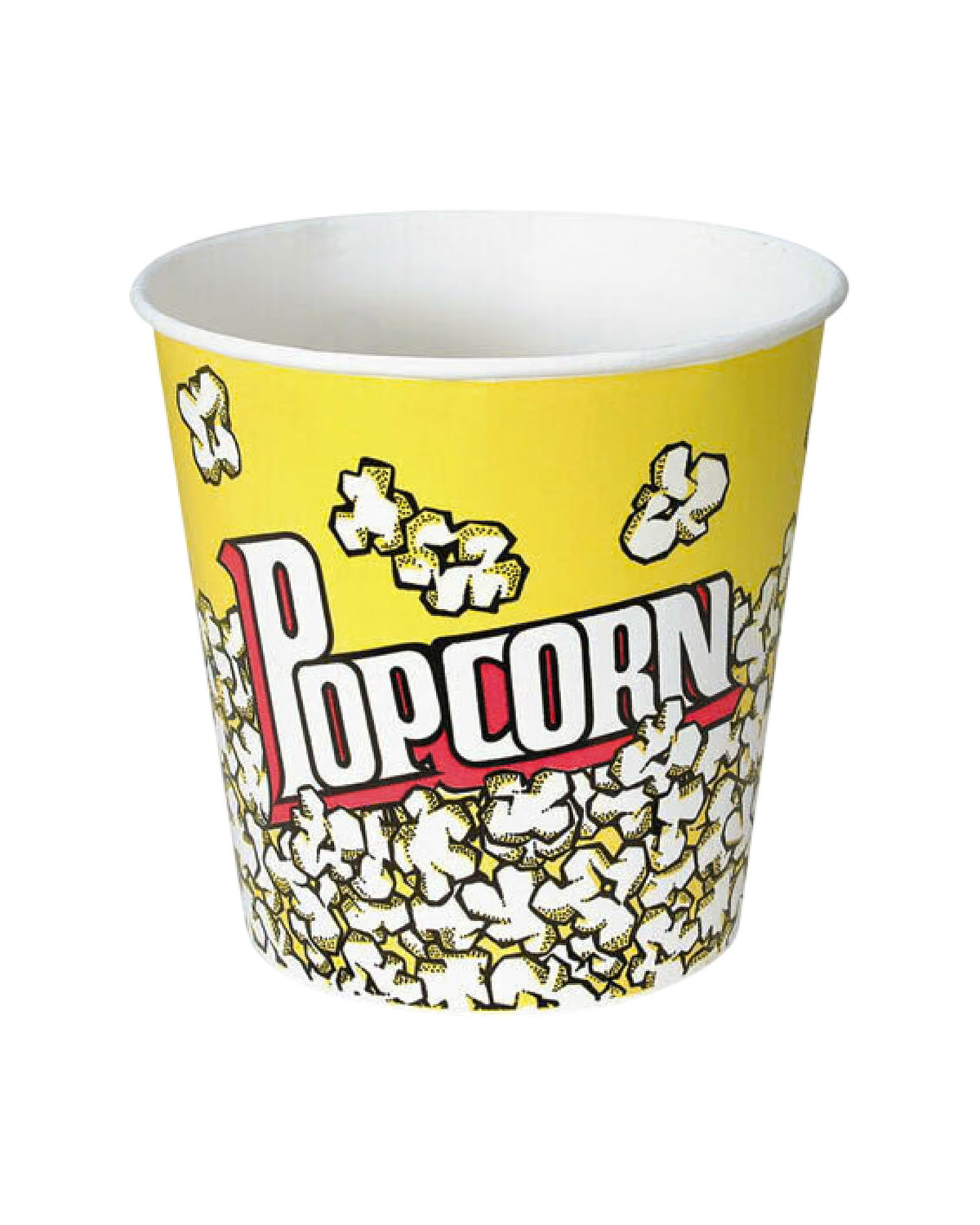 64 oz Yellow Popcorn Paper Cup x 25 pcs