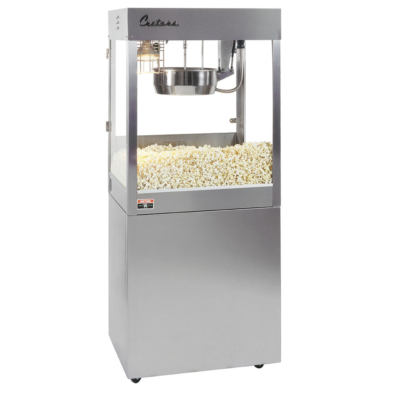 Cretors 16 oz. Econo Merchant Counter Model Popper is a popcorn machine. Preowned / second-hand unit is available for purchase.