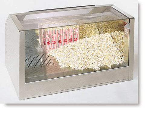 Cretors 48 Counter Showcase Warmer for displaying and storing popcorn, as well as keeping it warm
