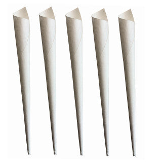 5 pieces of Cretors Cotton Candy Cones, which are made of paper.