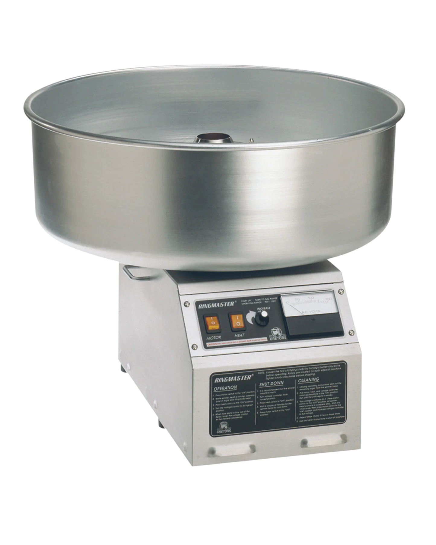 Cretors Industrial Ringmaster Cotton Candy Machine (with 7" Floss Head)