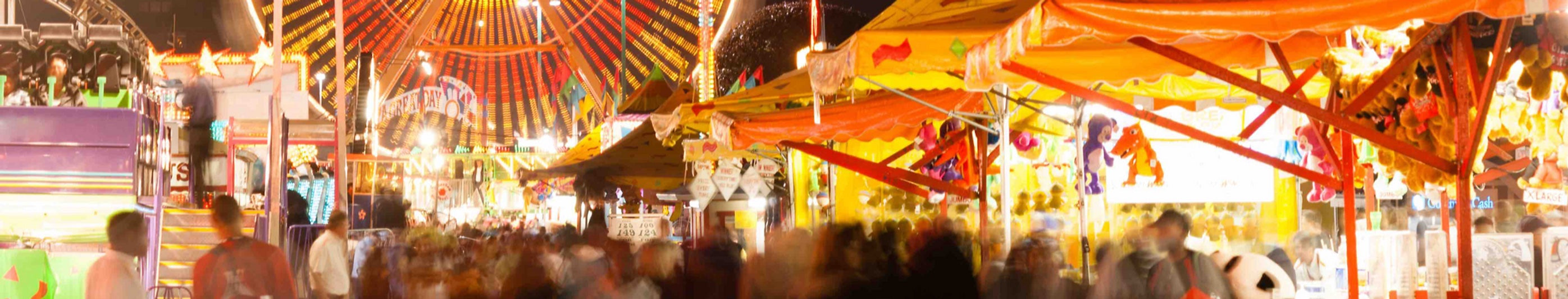 Entertainment with parties, events, and festivals
