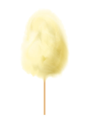 Supreme Cotton Candy Sugar - Lemon (1 lb / jar)