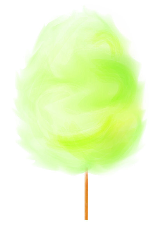 Supreme cotton candy / candy floss sugar (green apple flavor)