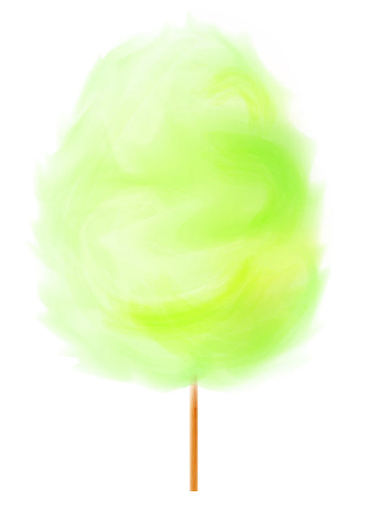 Supreme cotton candy / candy floss sugar (green apple flavor)