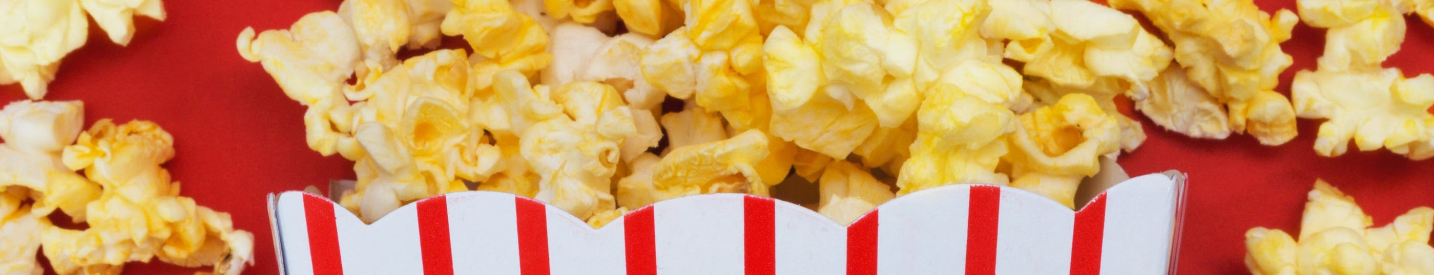 Popcorn in a cinema-style popcorn cup